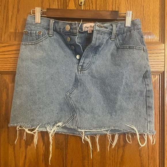 Cry Baby High Waisted Denim Mini Skirt - Picture 7 of 8